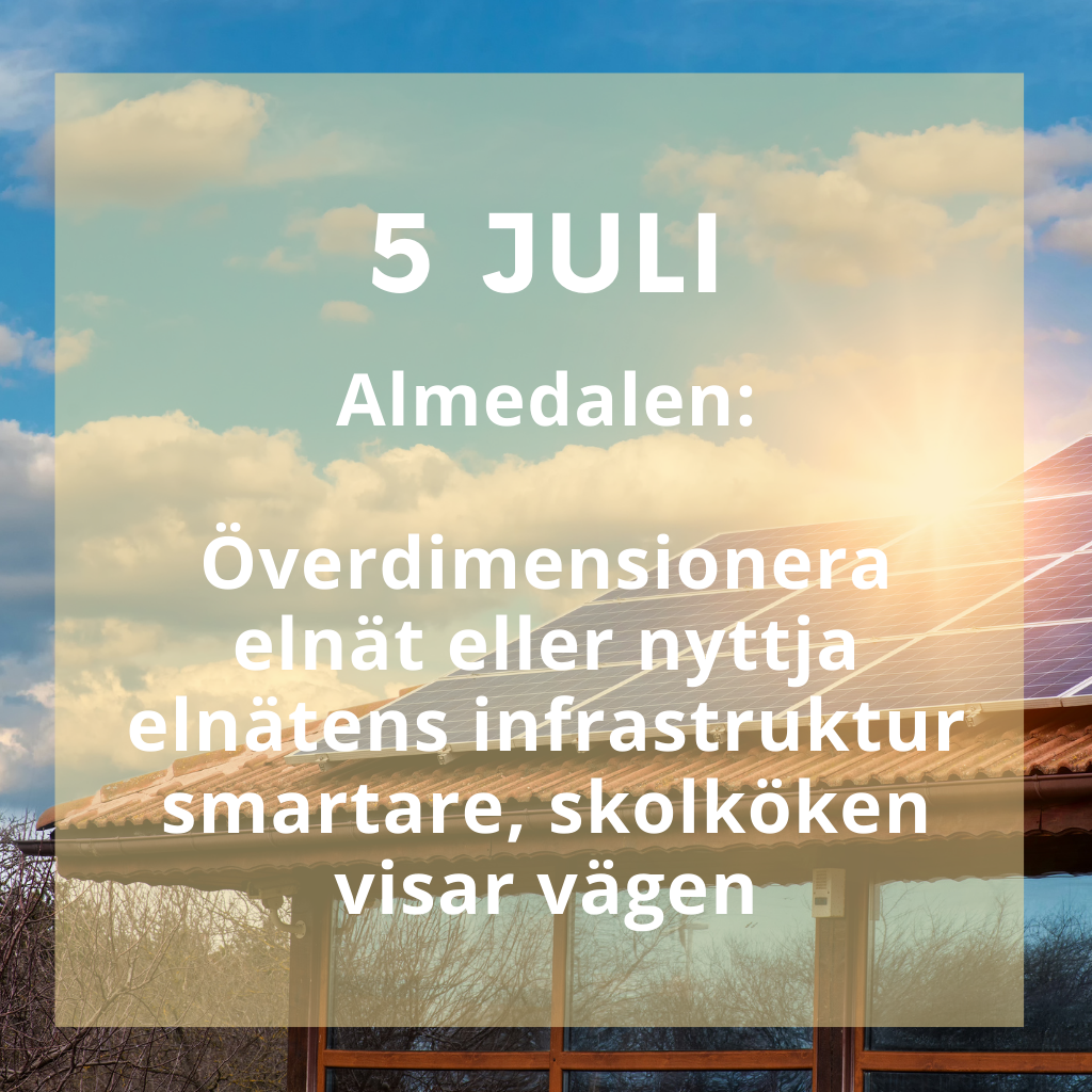 You are currently viewing Överdimensionera elnät eller nyttja elnätens infrastruktur smartare, skolköken visar vägen